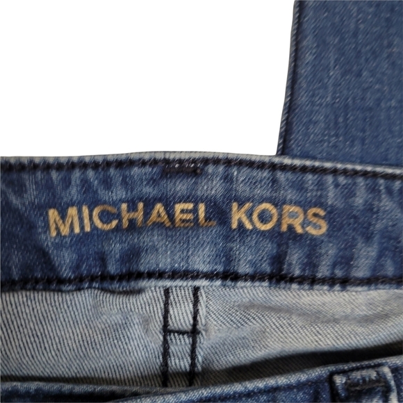 Michael Kors Cropped Ankle Straight Jeans - Picture 4 of 15